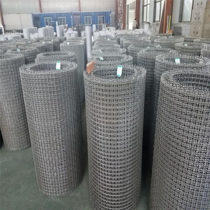 স্টেইনলেস স্টীল Crimped খনি পর্দা তারের জাল 1