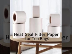 উচ্চ মানের খাদ্য গ্রেড 125mm 18GSM তাপ সীল ফিল্টার কাগজ রোল জন্য চা ব্যাগ