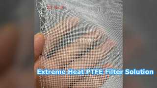 উচ্চ তাপমাত্রা PTFE ফিল্টার কাপড় অ্যাসিড প্রতিরোধী সমাধান
